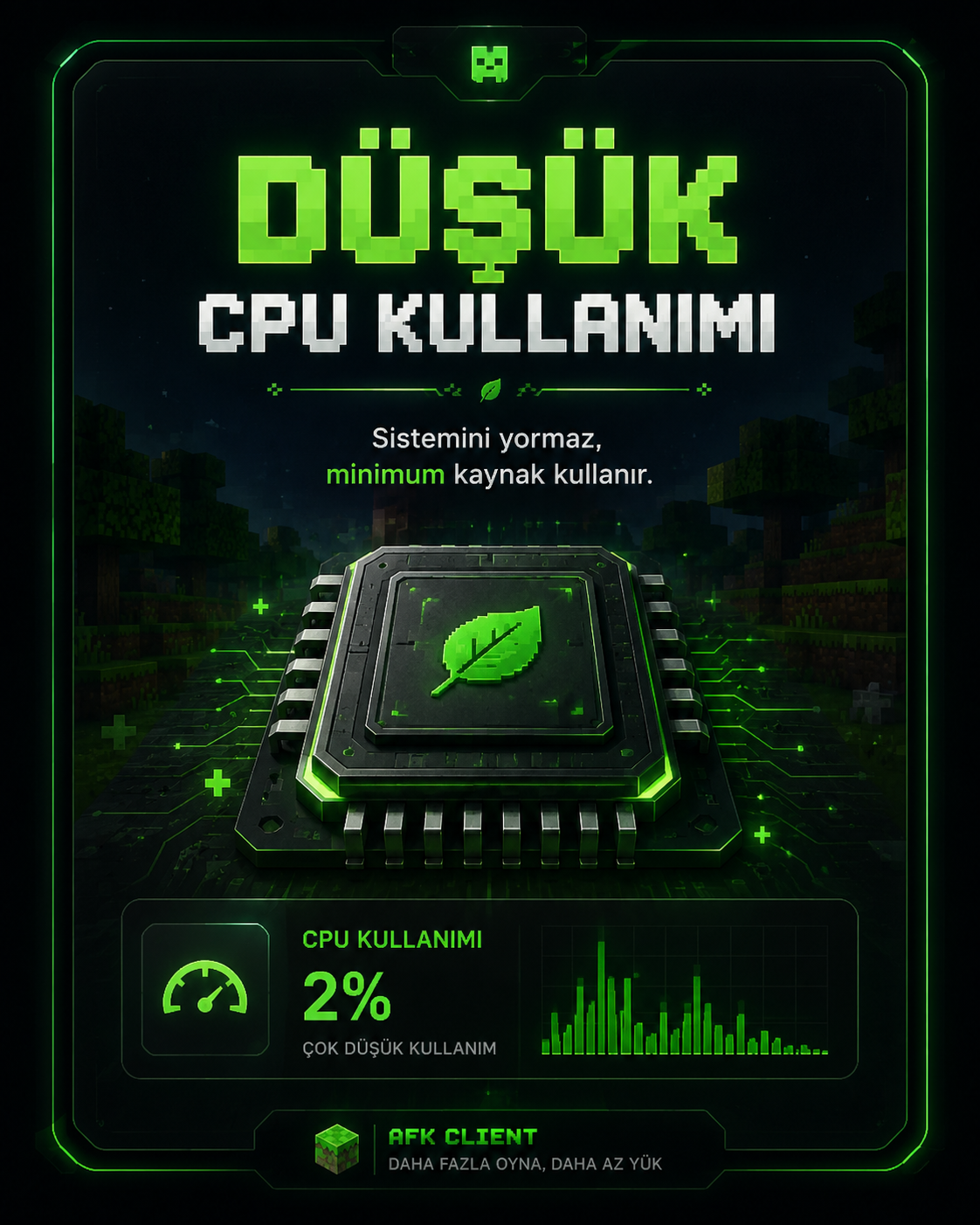 Düşük CPU Kullanımı